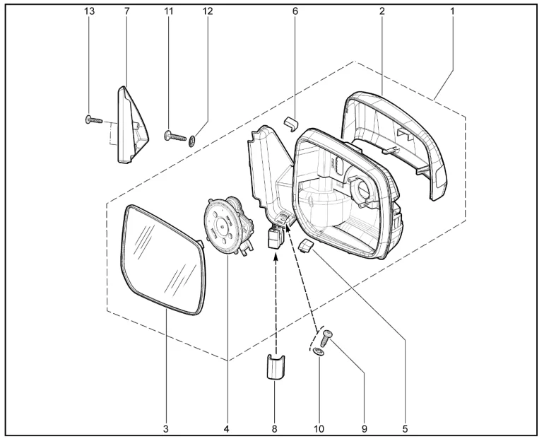 Зеркала заднего вида наружные с электроприводом