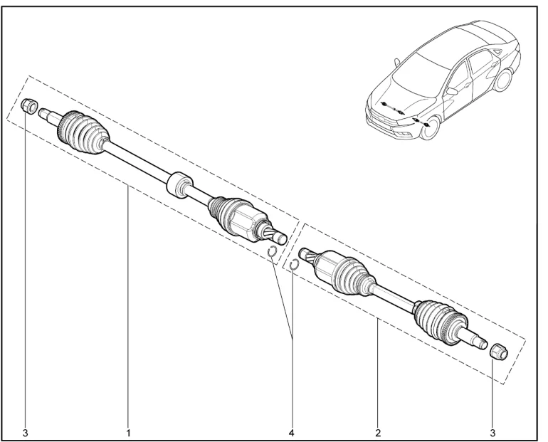 Привод передних колес (SPORT)