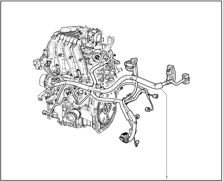 Жгут проводов двигателя (H4M)