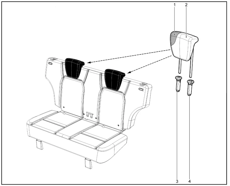 Подголовники второго ряда