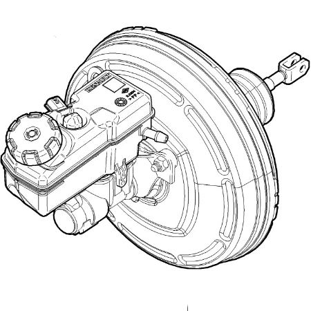 Усилитель вакуумный тормоза с главным цилиндром для Lada Iskra