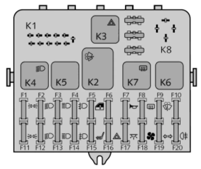 Какой предохранитель на ДХО на Ниве Тревел 21г?