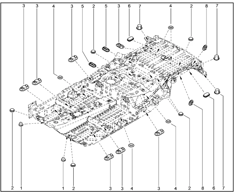 Заглушки пола кузова