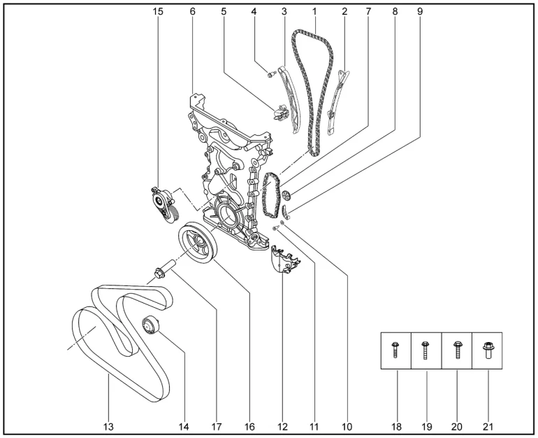 Привод ГРМ для XCITE X-Cross 8, Chery Tiggo 8 Pro