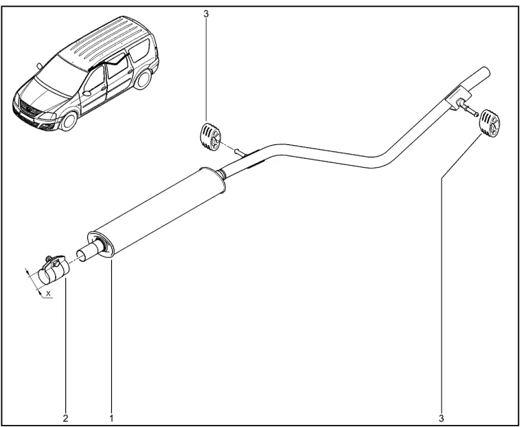 Глушитель дополнительный (K4M)