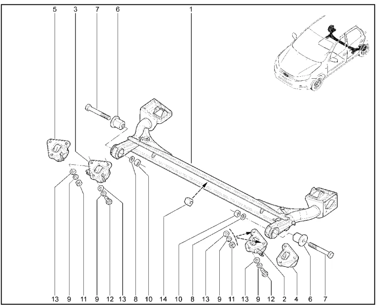 Рычаги задней подвески