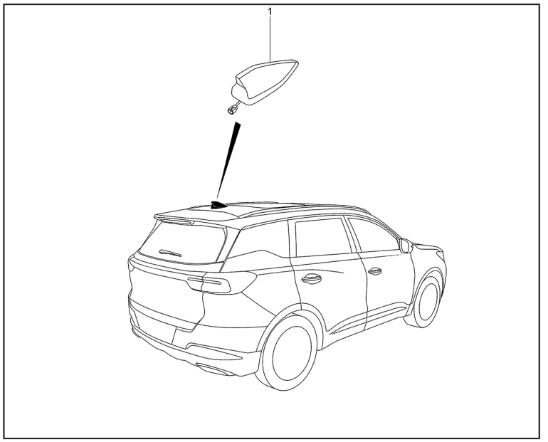 Антенна для XCITE X-Cross 7, Chery Tiggo 7 Pro