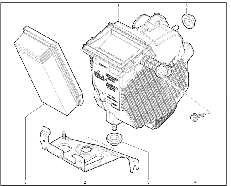 Фильтр воздушный (P3M,P4M)(до 12.08.2019)