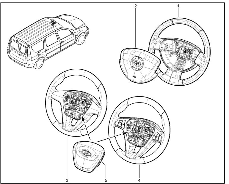 № Наименование детали Артикул Дополнительный артикул 1 Амортизатор задней подвески (универсал)