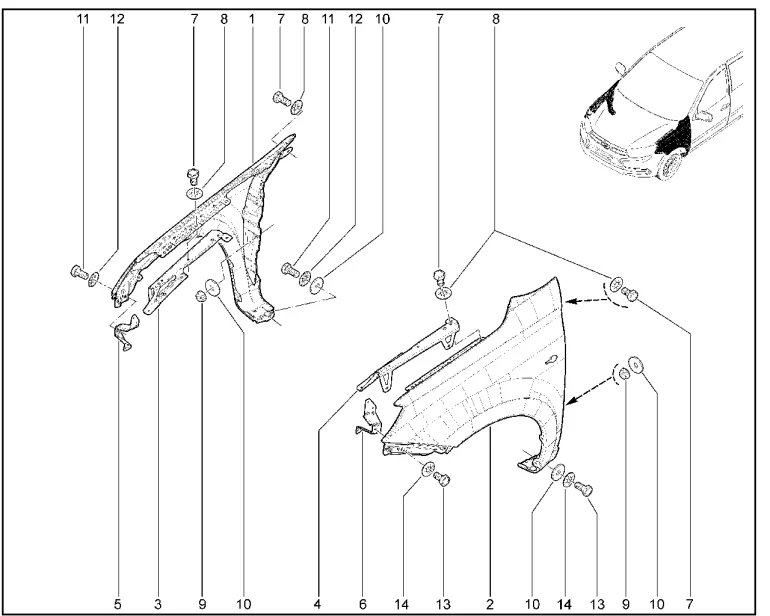 Крылья передние (FL) с 30.07.2018