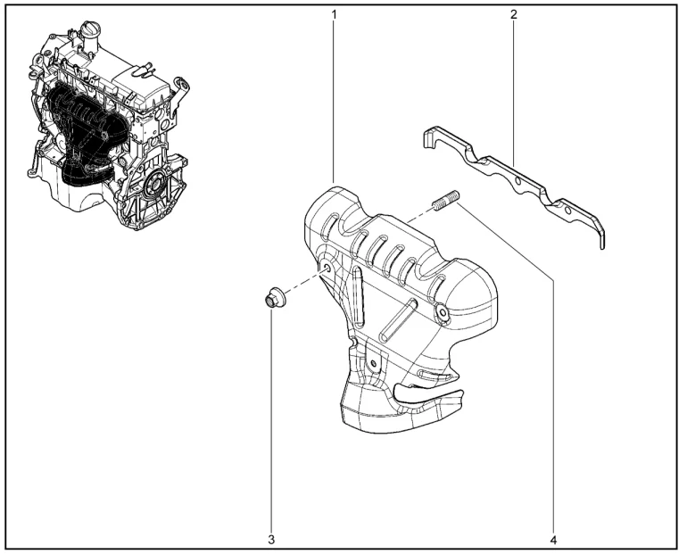 Экран трубы приемной (K7M)