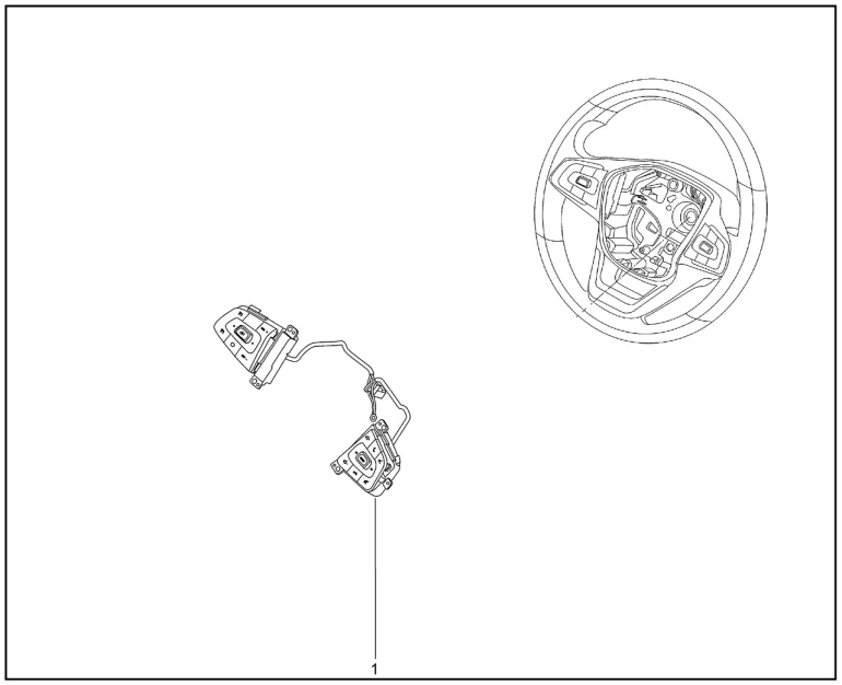 Блок кнопок рулевого колеса для XCITE X-Cross 7, Chery Tiggo 7 Pro