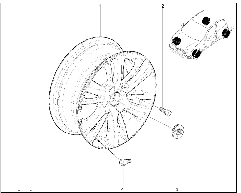 Диск колеса литой 15", колпак (седан)(до 30.07.2018)