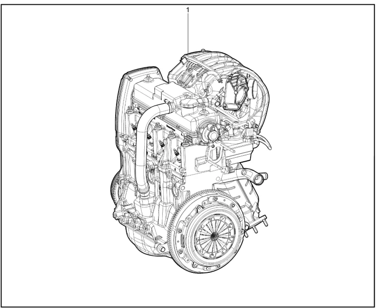 Двигатель в сборе (P3M-11186)(8 кл.)