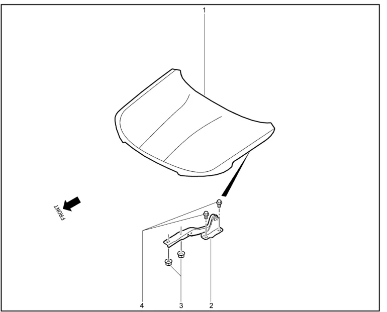 Капот для XCITE X-Cross 7, Chery Tiggo 7 Pro