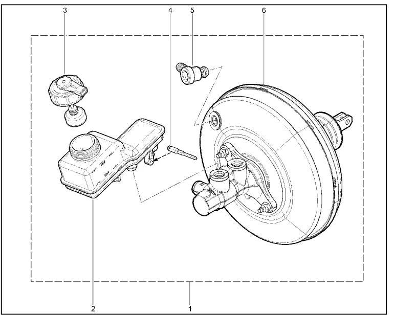 Усилитель тормозов вакуумный (деталировка) до 02.12.2022