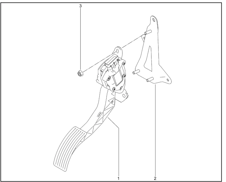 Педаль акселератора для XCITE X-Cross 7, Chery Tiggo 7 Pro