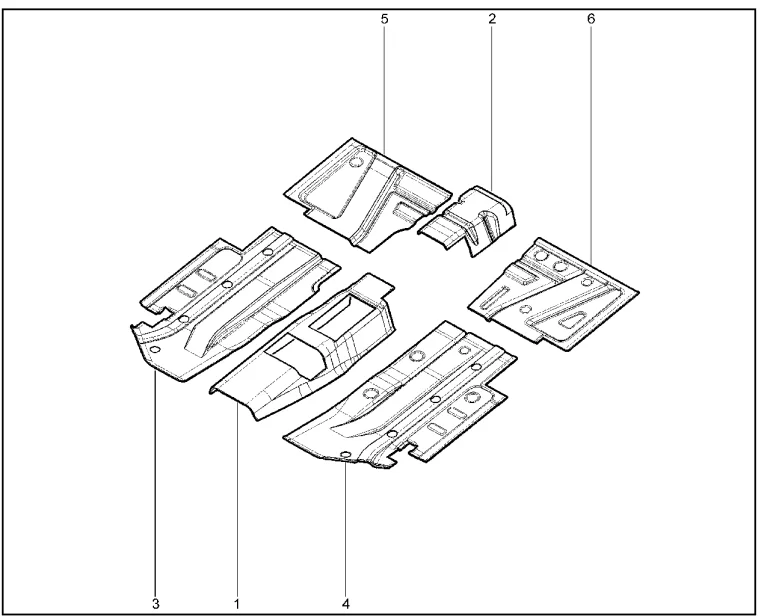 Прокладки переднего пола (до 11.02.2023)