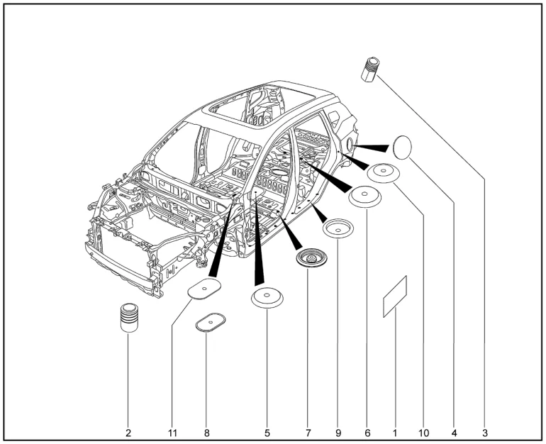 Заглушки для XCITE X-Cross 7, Chery Tiggo 7 Pro