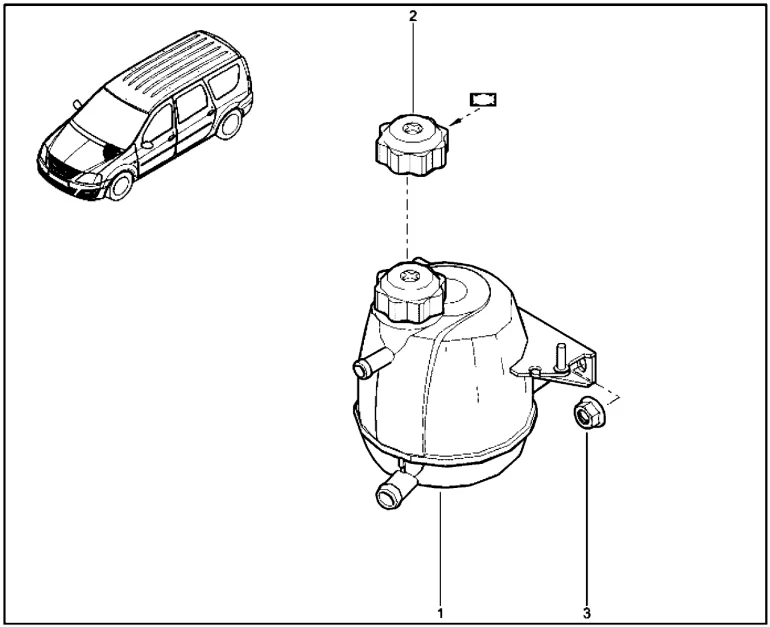 Бачок расширительный (K4M,K7M)