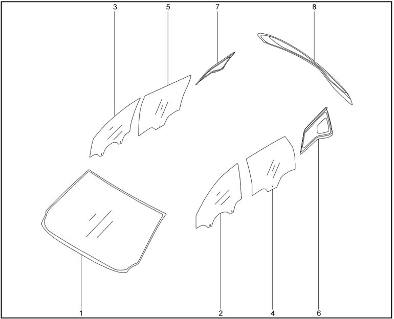 Стекла для XCITE X-Cross 7, Chery Tiggo 7 Pro