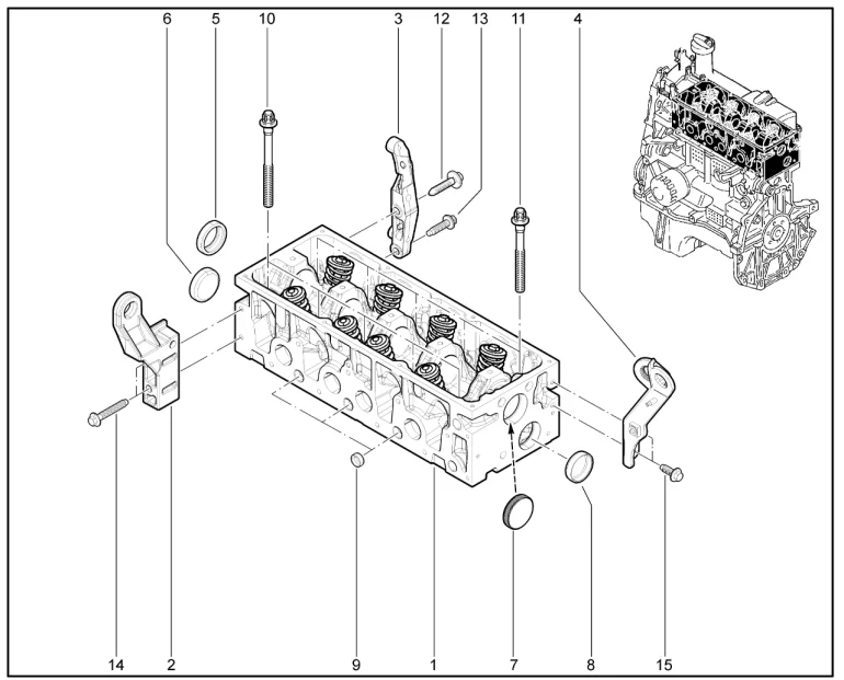 Головка блока цилиндров (К7М)