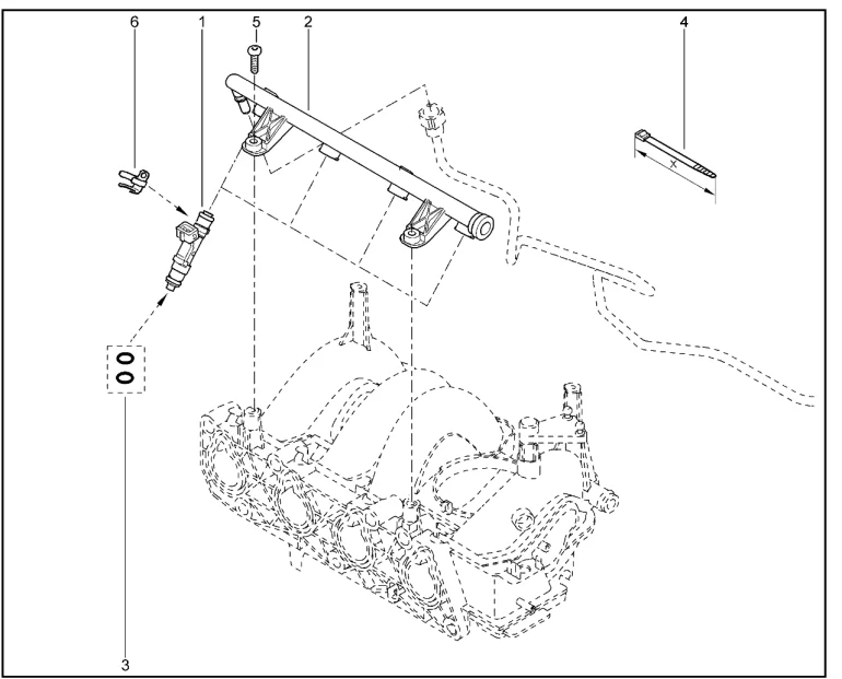 Рампа топливная (K7M)