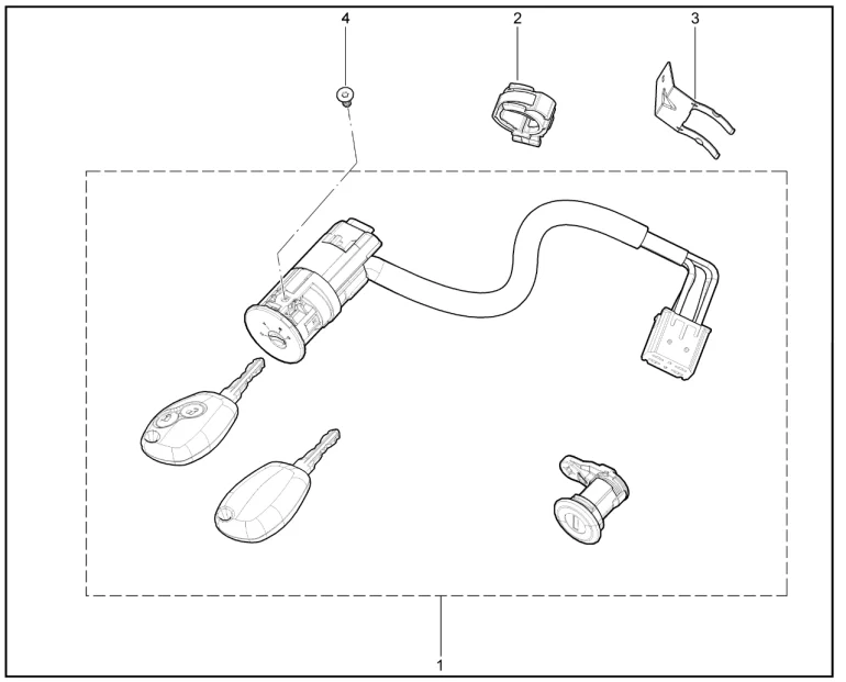 Выключатель зажигания (универсал)