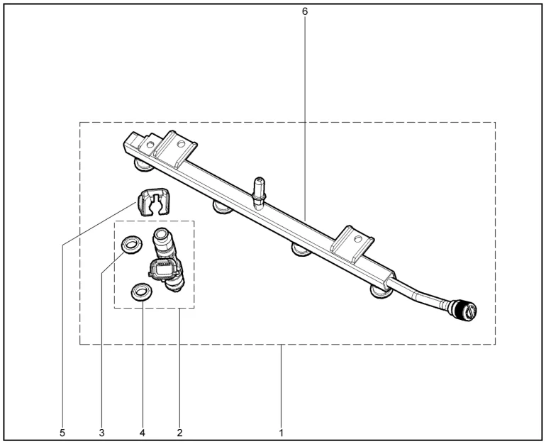 Рампа топливная (Р4М)(деталировка)