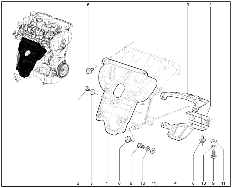 Экран трубы приемной (Р4М)