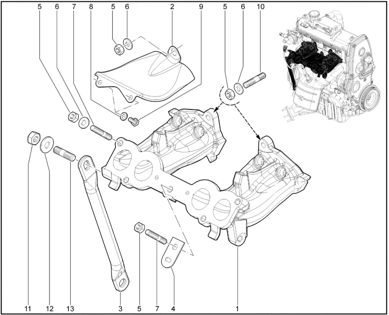 Труба впускная (P3M)