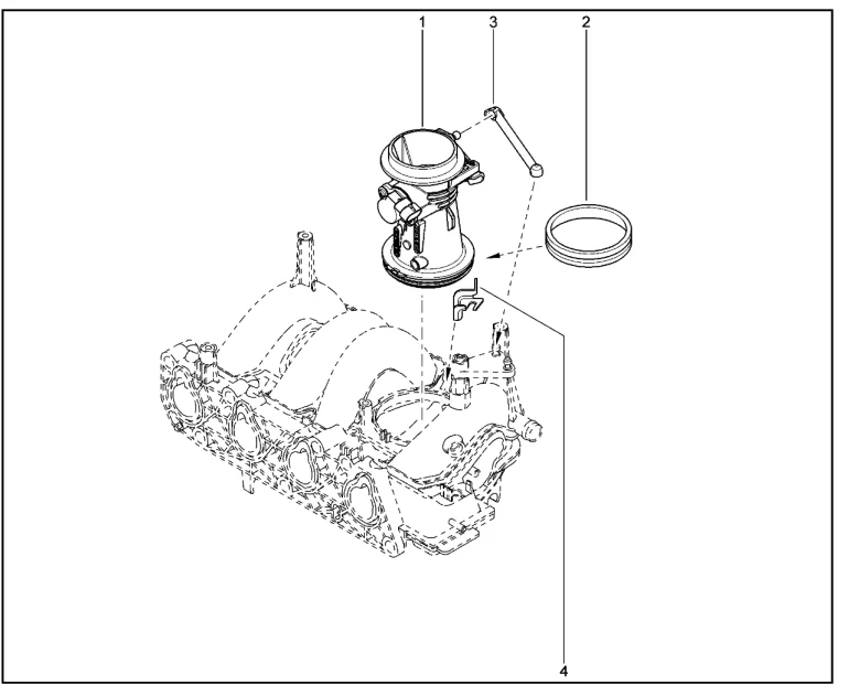Патрубок дроссельный (K7M)