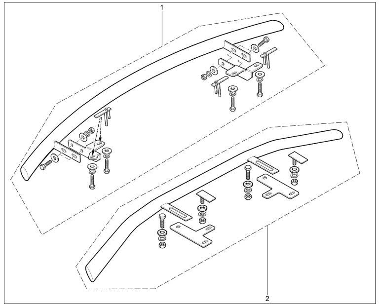 Защита бампера переднего