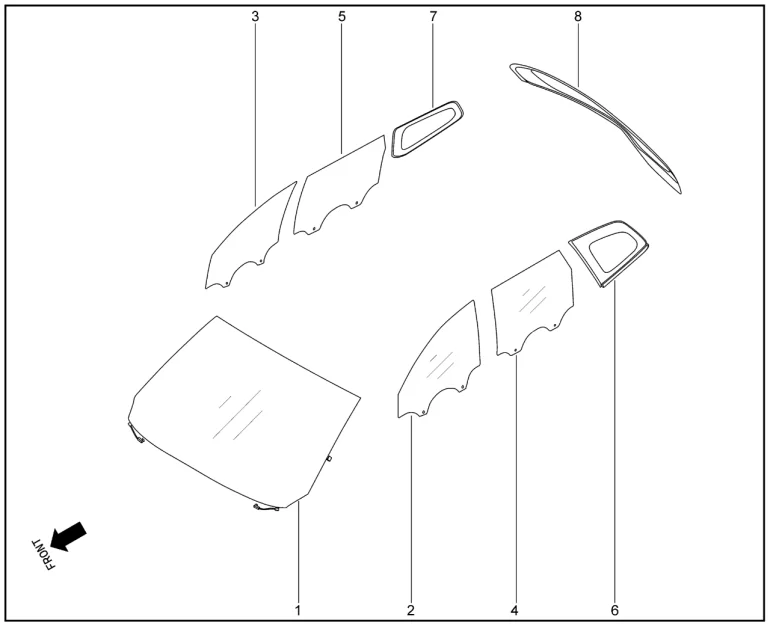 Стекла для XCITE X-Cross 8, Chery Tiggo 8 Pro