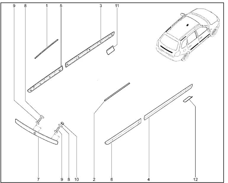 Молдинги, накладки, облицовки (универсал)