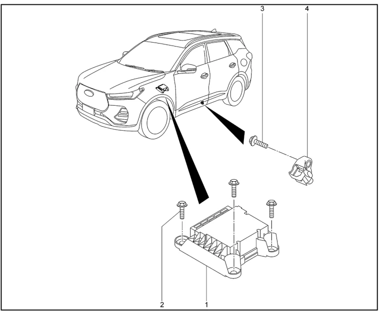 Модуль управления подушками безопасности для XCITE X-Cross 7, Chery Tiggo 7 Pro