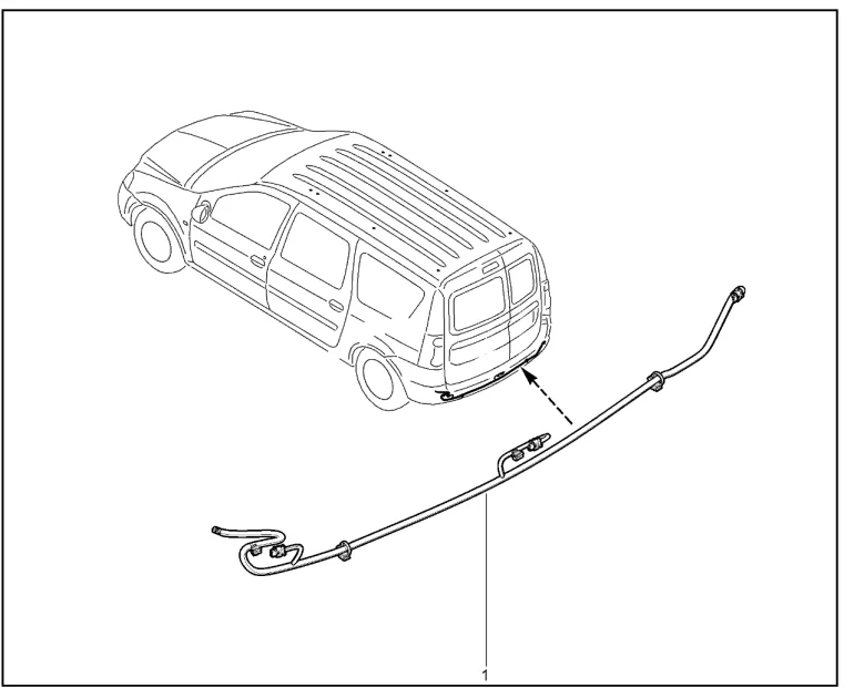 Жгут проводов заднего бампера