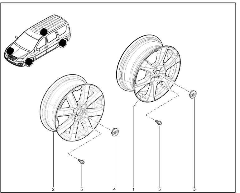Диск колеса (литой)16"(Кросс)