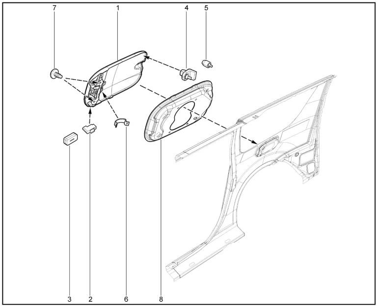Крышка люка топливного бака
