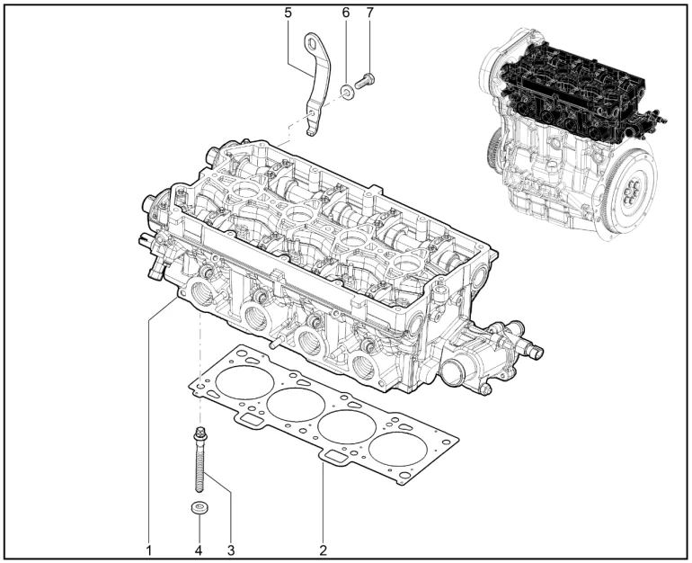 Головка блока цилиндров в сборе (Р4М-21129)