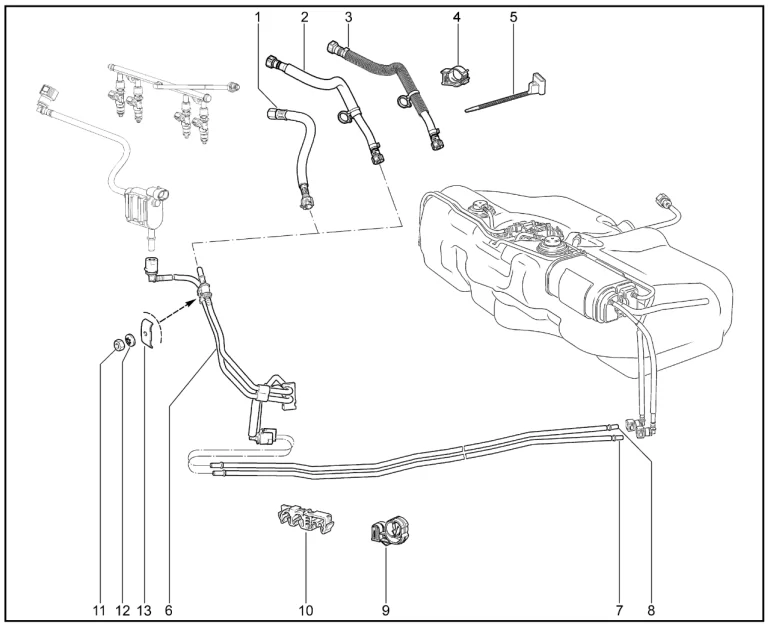 Трубки топливной системы (P3M)