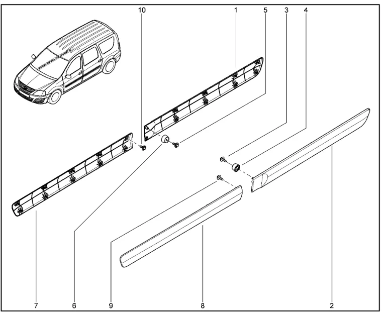Молдинги дверей