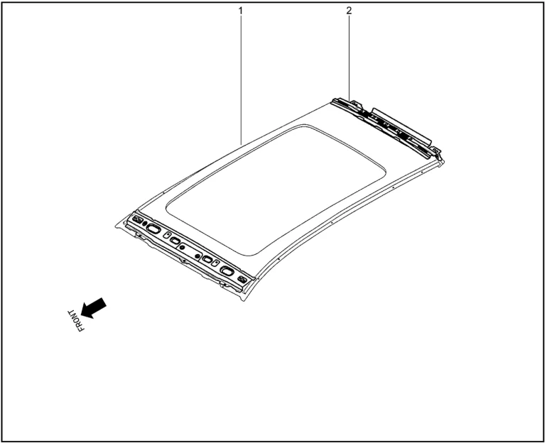 Панель крыши(Prestige) для XCITE X-Cross 7, Chery Tiggo 7 Pro