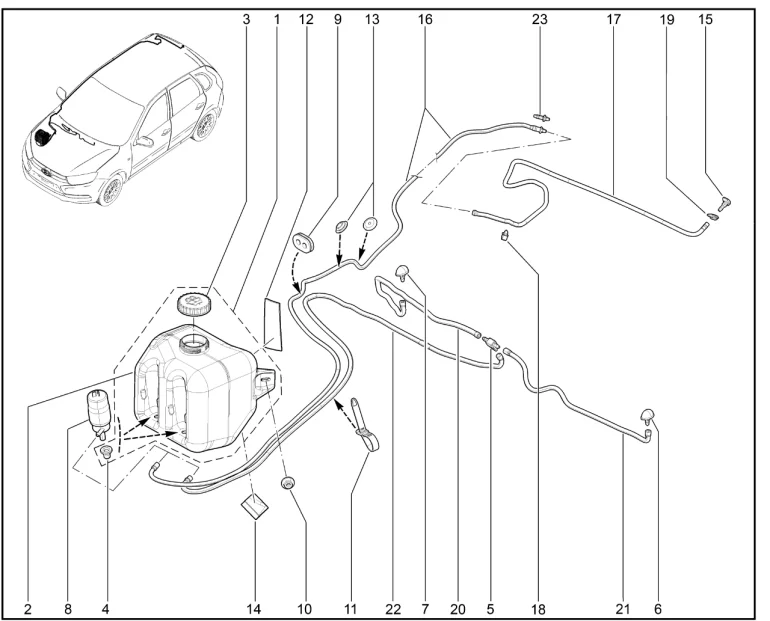 Омыватель (хэтчбек, универсал)