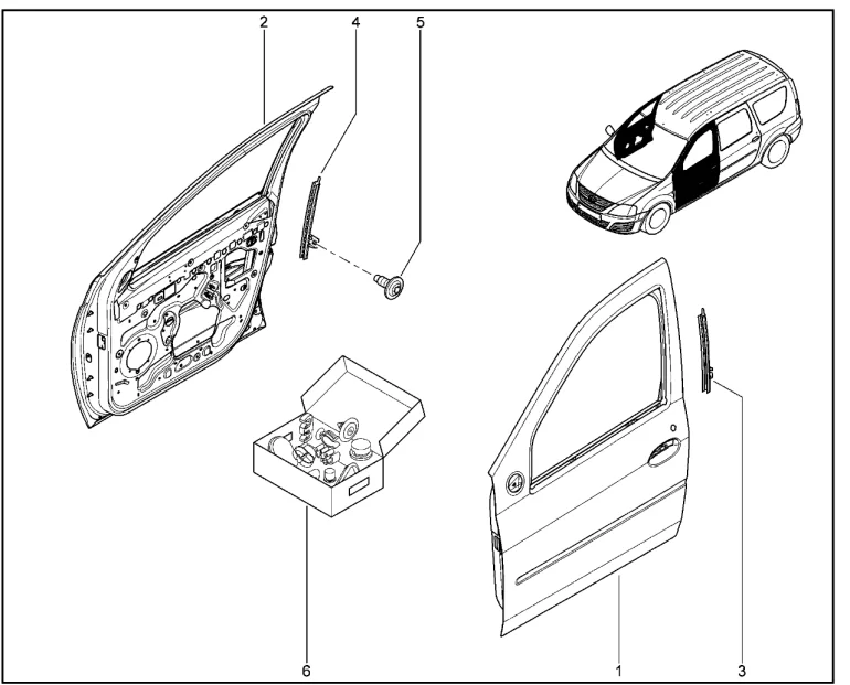 Двери передние