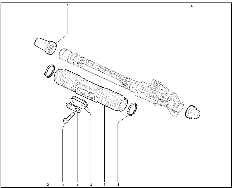 Механизм рулевой (элементы)