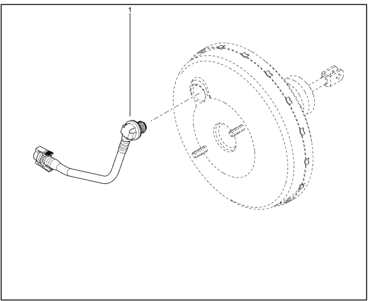 Усилитель тормозов вакуумный (K7M,K4M) (шланг)