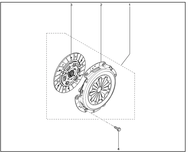 Диски сцепления (дв.K4M)