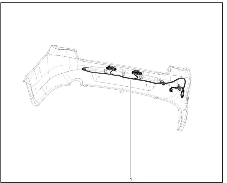 Жгут проводов освещения номерного знака до 30.07.2018.