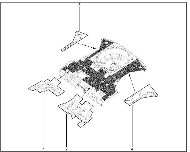 Прокладки среднего и заднего пола (хэтчбек)(до 11.02.2023)